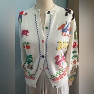 Tropical Vintage Susan Bristol Cardigan Farm Rio Vibes